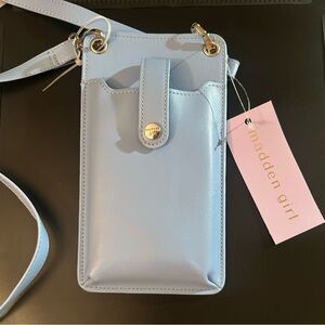 Madden Girl Light Blue Crossbody Phone case